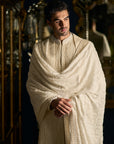 Nude Cream Sherwani Set