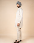 Creme Ivory Solid Kurta