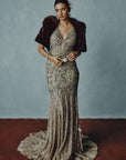 Gilded Stellar Embellished Gown