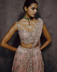 Petalia Dusty Rose Embellished Lehenga