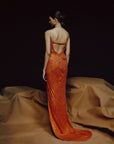 Molten Radiance Slit Gown