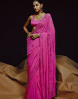 Fuchsia Éclat Saree
