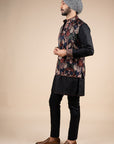 Floral Print Nehru Jacket