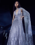 Carme Gown With Cape