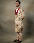Frosted Almond Sherwani
