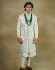 Gardenia White Sherwani