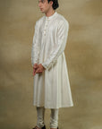 Gardenia White Sherwani