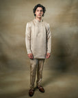 Sand Grey Short Kurta Set
