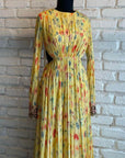 Yellow Cutout Maxi Dress