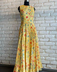 Floral Waistdrop Maxi Dress