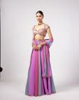Aqua Lehenga Pants Set