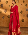 Red Bird Tales Saree
