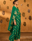 Green Lunar Crown Kaftan