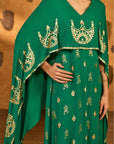 Green Lunar Crown Kaftan