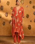 Rust Moon Garden Kurta Set