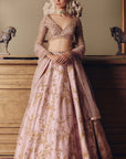 The Sona Kora Gulabi Lehenga