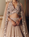 The Amazonica Tissue Lehenga