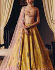 The Flamingo Landscape Lehenga