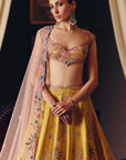 The Flamingo Landscape Lehenga