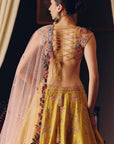 The Flamingo Landscape Lehenga