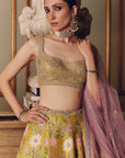 The Roman Bouquet Floral Lehenga