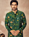 Green Tropical Rhapsody Kurta