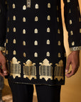 Black Turtle Tale Kurta Set