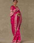 Magenta Haath Phool Saree