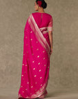 Magenta Haath Phool Saree