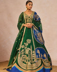 Mehendi Rachke Lehenga