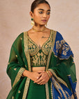 Mehendi Rachke Lehenga