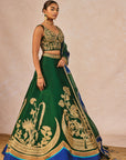 Mehendi Rachke Lehenga