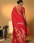 Crimson Tijila Saree
