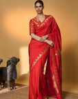 Crimson Tijila Saree
