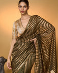 Olive Corncrest Gota Saree