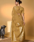 Gold Droopy Bloom Gota Saree