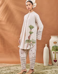 Ivory Blooming Board Tunic Set
