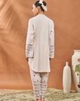 Ivory Blooming Board Tunic Set