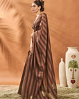 Mocha Mosaic Saree