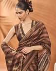 Mocha Mosaic Saree