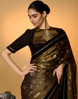 Midnight Amber Saree