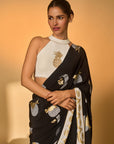 Black & White Polka All Charms Saree