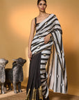Black Stripes All Charms Saree