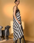Black Stripes All Charms Saree