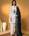 Ivory Pine-Code Kurta Set