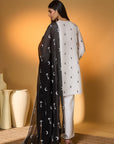Ivory Pine-Code Kurta Set
