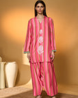 Sunset Sorbet Striped Kurta Set