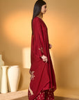 Red Deer Totem Kurta Set