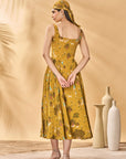 Mustard Pirouette Picnic Corset Dress