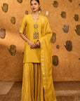 Spiced Ochre Gilded Kettle Kurta Set
